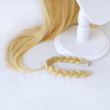 Danganronpa 2 Sonia Nevermind Cosplay Wig Long Light-blonde Hair Dark Blue Hairpin Dangan Ronpa Heat Resistant Synthetic Hair
