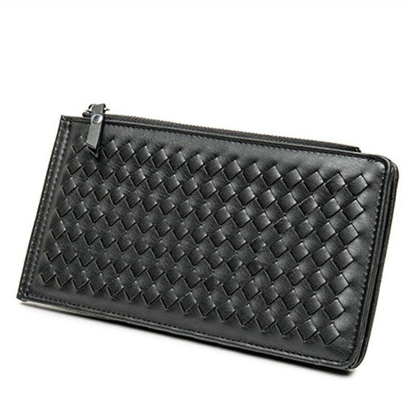 Designer Black Walle Woman Brand Women Bag Men Vintage Wallets PU Leather Long Female Woven Multi Card Bi Coin Bags Purses