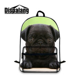 Unique Design Pe Dog Animal Backpack Boys Girls Scho Bags Young Men Women Daily Backpack Cotton Children Bookbag