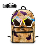 Unique Design Pe Dog Animal Backpack Boys Girls Scho Bags Young Men Women Daily Backpack Cotton Children Bookbag