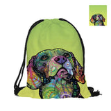 Drawstring Backpack With Beagle And Basse Houndb Designs Printing Lovely Dogs Bags For Scho Beach Used