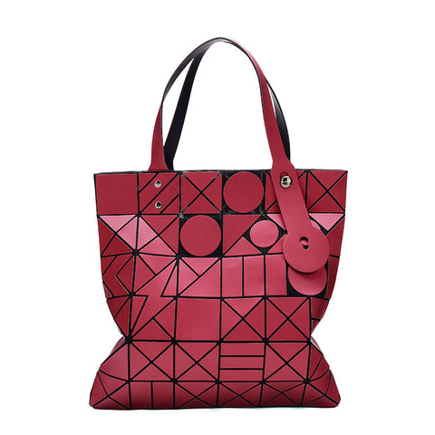 Drop Shipping 2018 Women HandBag tote Geometric large Bao Bag Luxury Brand High Quality Folding b feminina shoulder bags 6x6