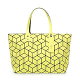 Drop Shipping Lasen bag 2018 new Bao Geometric Female Tote 3D Cube Japanese Handbag Matte Brushed Shoulder Bag 6x6 7x8 7 colors