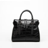 European and American Fashion Genuine Leather Crocodile Pattern Women's Handbags Leather Shoulder Bag All-match Crossbody Bag