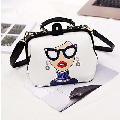 Handbag Female Shoulder Bags Cartoon PU Leather Handbags Women's Messenger Bags Famous Brand Designers Crossbody Bag