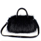 FGGS Winter Lady Girl Pretty Cute Lovely Plush Fur Hairy Handbag Luxury Designer Shoulder Bag Fur Small Messenger Crossbody Bag