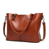 New 2018 Winter Women Bag Tassel Luxury Handbags Large Capacity Women shoulder bag Ladies Oil Wax PU Leather Handbag