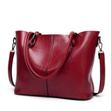 New 2018 Winter Women Bag Tassel Luxury Handbags Large Capacity Women shoulder bag Ladies Oil Wax PU Leather Handbag