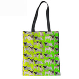 3D Pug Dogs Women Linen Shoulder Bag Female Canvas Shopping Messenger Bag New Brand Designer Handbags For Ladies