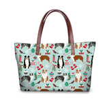 Australian Shepherd Designer Handbags High Quality Ladies Shoulder Bags With Leather Purse Christmas Gif For Girls