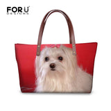 Bags handbags women famous brands shoulder bags female, 3D Shih Tzu printing large ote bag Bolsas Femininas Sac A