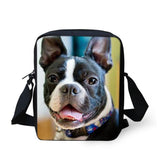 Boston Terrier Printed Crossbody Bag for Women Messenger Bags Brand Bolsos Mujer Small Shoulder Bags Ladies Handbags