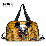 Brand Casual 3D Skull Printing Travel Tote Male Travel Handbags Women Men's Luggage Travel Bag Folding Bags Bolsas