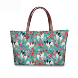 Co Dog Women Shoulder Messenger Bag Casual Big Shopping Bags Flowers Pattern Travel Tote For Girl Bolsas Femininas
