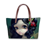 Gothic Girl Bag Handbags Tote Bags Top-Handle Bags Punk Baobao Messenger Handbag Shoulder for Girls Prin Crossbody
