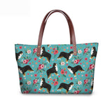 Husky Women Handbag Big Shoulder Bag ladies Summer Spring Tote Pe Dogs Pattern Top-handle Bags For Teenagers Girls