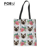 Irman Ca Design Cute Pattern Women's Shoulder Bags Large Top-handle Bags Casual Linen Tote Bags for Ladies Canvas