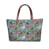 Shoulder Bags Handbag Women Leather Cats Printed Summer Beach Tote Bags Handbags Women Famous Brands Purse Hobo Bao