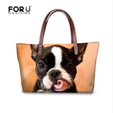 Women Handbags Cute Boston Terrier Woman Bags Casual Tote bag Crossbody Bags for Ladies Travel Shoulder Bag Feminine