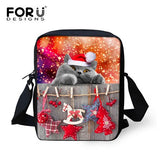 Women Messenger Bag Fashion Handbags,Small Animal Ca Dog Printed Girls Mochila Bags Crossbody Bag for Kid Christmas