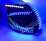 Led Blue green glow helmet Led performance mask Bar Nightclub Stage performance Robot laser dance props