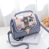 Lovely Swee PU Leather Messenger Bags Printing Shoulder Bags Luxury Trendy Cross Body Bag Famous Women Bag WLAM0097