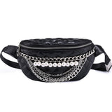 Pearl Chains Wai Packs Thread Design Wai Bags Luxury Women Bags New Fashion Leather Bags Brand Female Bag WLHB1746