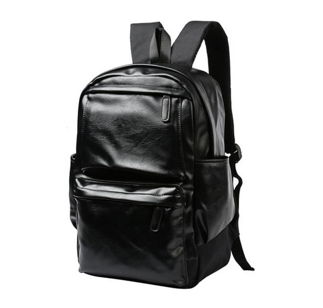 FUSHAN Leather Men Backpack Large Capacity Man Travel Bags High Quality Trendy Business Bag For Man Leisure Laptop Bag