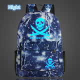 New Arrival Pirates Backpack Luminous Printing Gengar Backpacks Scho Bags For Teenager Girls Mochila Bolsas Escolar