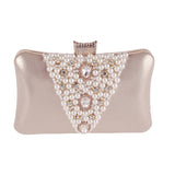 Diamond Evening Handbags Fashion Women Party Banque Cocktail Reception Portable Pearl Bags