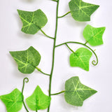 FZYPJ 12 piece 2M Home Decor Artificial Ivy Leaf Garland Plants Vine Fake Foliage Flowers Creeper Green Ivy Wreath
