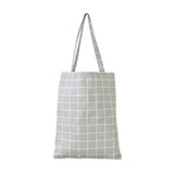 Fashion Bags for Women 2018 Ladies' Cotton Fabric Handbag Linen Grid Striped Crossbody Bags Canvas Girls Beach Bag Bolsos Mujer