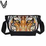 Fashion B Bolsos Carteras Mujer Marca Women Messenger Bags Cute Wearing Big Scho Printing Tiger Owl Shoulder Bag Crossbody