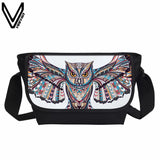 Fashion B Bolsos Carteras Mujer Marca Women Messenger Bags Cute Wearing Big Scho Printing Tiger Owl Shoulder Bag Crossbody