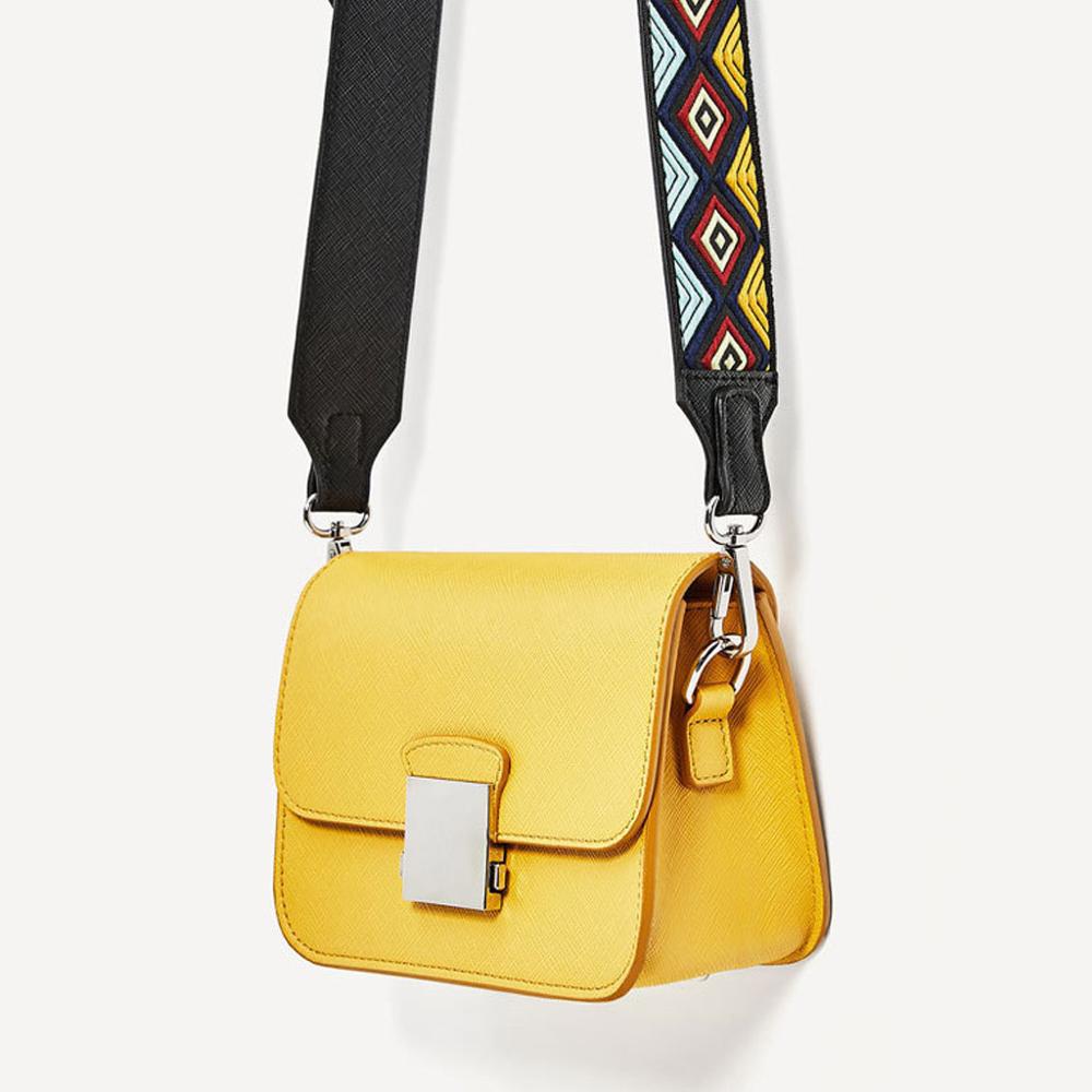 Fashion Brand Women Messenger Bag Yellow Mini Crossbody Bags Two Shoulder Straps Designer Handbags High Quality Ladies