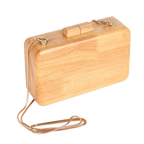 Fashion Brand Wooden Day Clutch Women Evening Bags Chain Handbags Party Wedding Purses Banque Shoulder Bags bolsas mujer