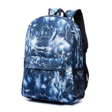 Fashion Casual Flash Sky Prin Backpack Canvas Scho Books Traveling Back Bags for Teenage Girls Boys Popular