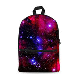 Fashion Multicolor Women Canvas Backpack Stylish Galaxy Star Universe Space Backpack Girls Scho Backbag Mochila Feminina