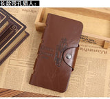 Fashion Retro Designer Men Wallets 3 Patterns Classic Hasp Casual Brown ID Credi Card Holders Purse Walle For Men Gifts