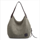 Fashion Shoulder Totes Bag For Women High-capacity Canvas Bag Casual Style Handbags Crossbody Travel shipping Bag Messenger Bag