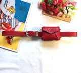 Fashion Simple Wai Bag Ladies Mini Rive Wai Packs Brand Design Pouch Women's Red Mini Purse Bel Bags Pockets Bolsos Mujer