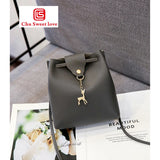 Fashion Simple Women Messenger Bag High Quality Cross Body Bag PU Leather Mini Fawn Female Shoulder Bag Handbags Bolsas Feminina