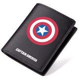 Fashion The Avengers Captain America Marvel Wallets Shor style Luminous PU Leather Cartoon Anime Studen holders
