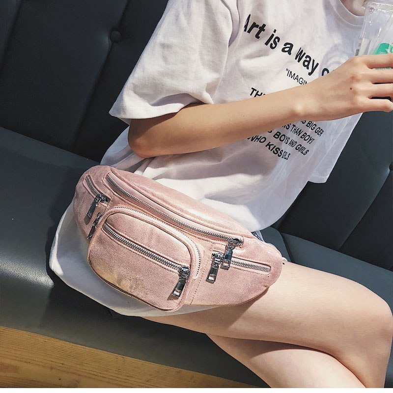 Fashion Unisex Wai Bel Bags Fannie Che Pack Bag Casual Women Shoulder Bags Pink Black Gold Silver Travel Bag Wai Pack