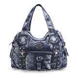 Fashion Women Bag Denim Handbag Large Capacity Blue Black Shoulder Bag Women Messenger Bags