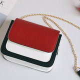 Fashion Women Bag Girls Leather Chain Handbag Crossbody Shoulder Bag Female Casual Hi Color Mini Small Messenger Phone Bag