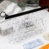 Fashion Women Clear Cosmetic Bags PVC Toiletry Bags Travel Organizer Necessary Beauty Case Makeup Bag Bath Wash Make Up Box
