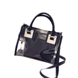 Fashion Women Clear Transparen Shoulder Bag Jelly Candy Summer Beach Handbag Messenger Bags FA$B Women bag