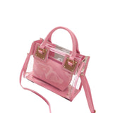 Fashion Women Clear Transparen Shoulder Bag Jelly Candy Summer Beach Handbag Messenger Bags LXX9