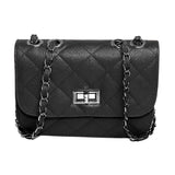 Fashion Women Faux Leather Metal Hasp Messenger Satchel Crossbody Shoulder Bag Handbags